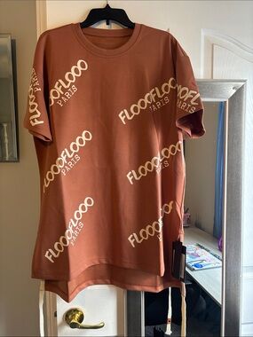 Rust Logo Mini Dress
